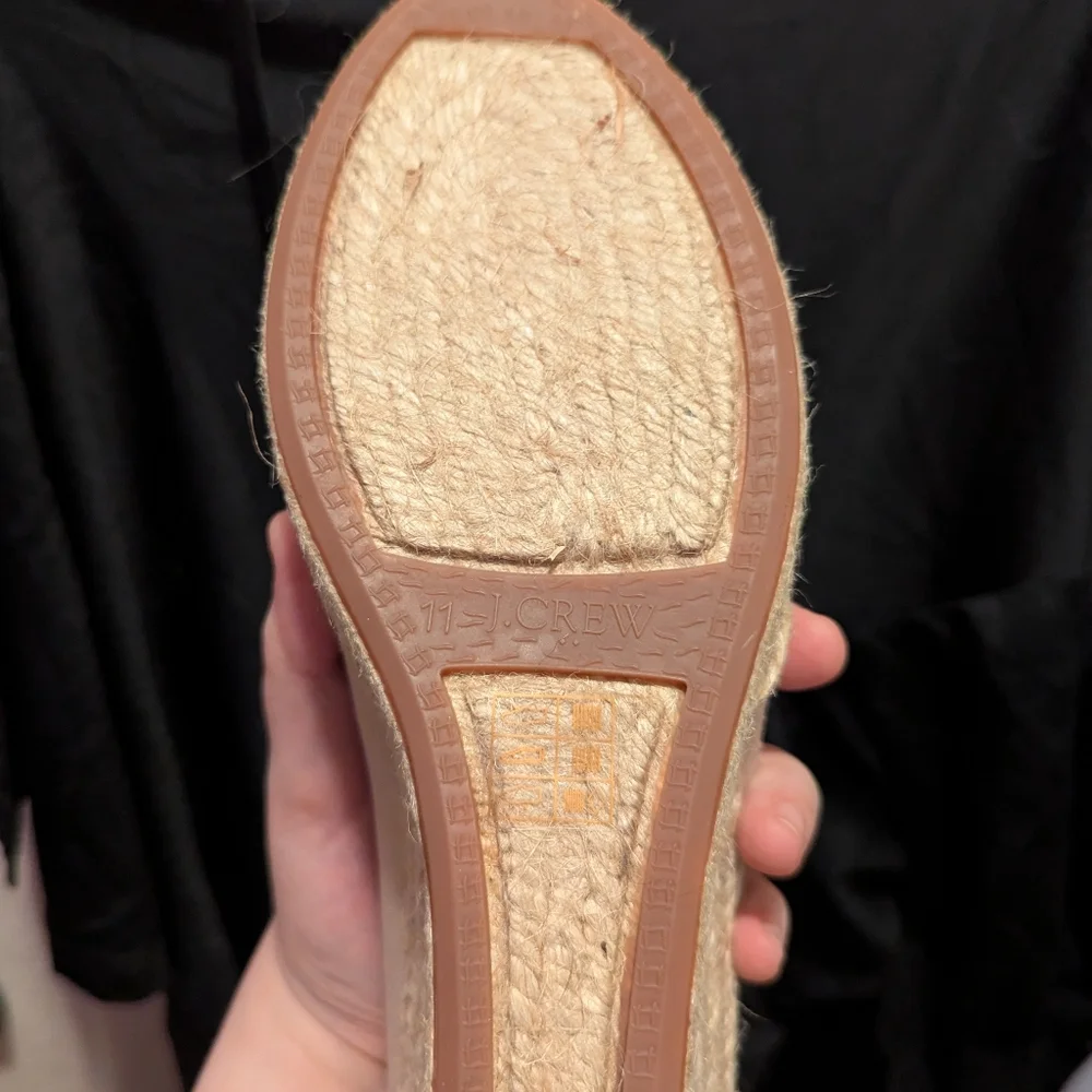J. Crew Women's Tan Espadrille Wedges